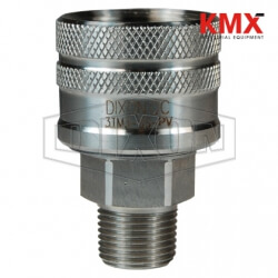 DQC T-Series Male NPTF Poppet Coupler 3TM3-PV