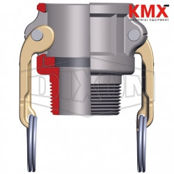 Dixon® Cam & Groove Type B Coupler x Male NPT 400-B-MI