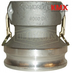 Dixon® Cam & Groove Jump Size Coupler x Adapter (Type DA) 4050-DA-AL