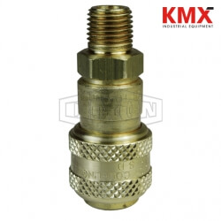 D-Series Pneumatic Automatic Male Threaded Coupler 4DBM4-B