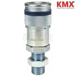 DQC HT-Series Correct Connect™ Flushface Male Threaded Bulkhead Coupler 4HTRB6