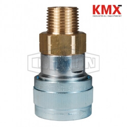 SHD-Series Schrader Pneumatic Male Threaded Coupler 4SHDM4