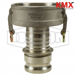 Dixon® Cam & Groove Jump Size Coupler x Adapter (Type DA) 5030-DA-SS