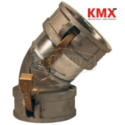 Dixon® Type DD 45° Elbow Coupler x Coupler 600DD-45AL