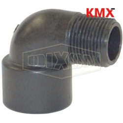 Schedule 80 Threaded Polypropylene 90° Street Elbow 62248