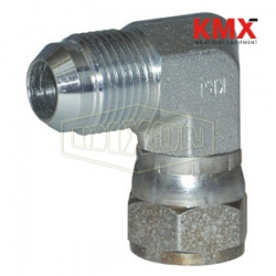 90° Male JIC 37° Flare x Female JIC 37° Flare Swivel Elbow 6500-8-6