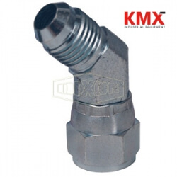 45° Male JIC 37° Flare x Female JIC 37° Swivel Elbow 6502-20