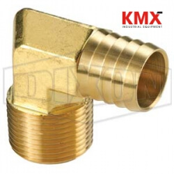 Male NPTF x Hose Barb 90° Elbow 1290402C