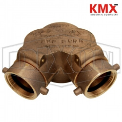 Double Clapper Siamese Connection Bottom Outlet 90DCS4030F
