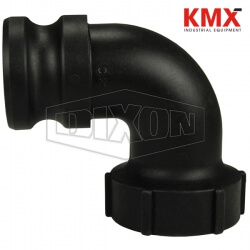 Polypropylene Cam & Groove Type A 90° Elbow Adapter x Female NPT 90PPA150