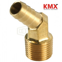 Male NPTF x Hose Barb 45° Elbow 1390602C