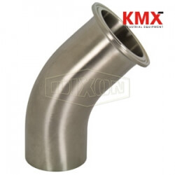 Polished 45° Clamp x Weld Elbow B2KM-G250