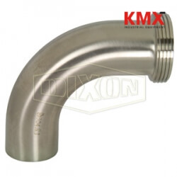Polished 90° Threaded Bevel Seat x Weld Elbow B2T-G300