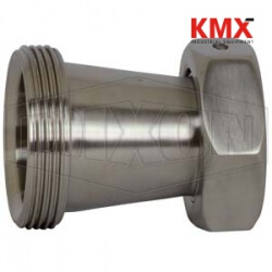 Threaded Bevel Seat x Plain Bevel Seat with Hex Nut Concentric Reducer B31TP-G300250