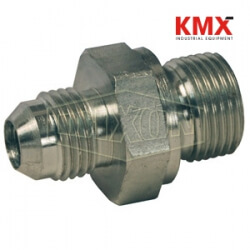 British Thread Adapter Male JIC 37° Flare x Male BSPP B3800-4-4
