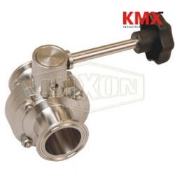 B5101 Series Butterfly Valve with Infinite Handle Clamp End B5101S100CC-B