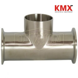 Polished Clamp Run x Weld Branch Tee B7MMW-G150