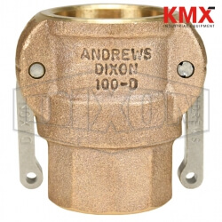 Dixon® Cam & Groove Type D Coupler x Female NPT 100-D-BR