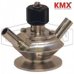 BSV Series Dixon/Rieger 3A Sample Valve, Dual Port with Manual Handwheel BSVD-HC050B375