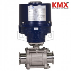 Electrically Actuated 3-Piece Sanitary Stainless Ball Valve BV2CV-400CC-EA