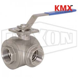 3-way Industrial Stainless Steel Ball Valve BV3IGTF-1501-A