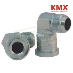 90° Flange Elbow x Male JIC Hydraulic Adapter C6190F2024